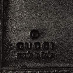 مملوكة مسبقًا Gucci Black GG Canvas and Leather Horsebit Clasp Continental Wallet