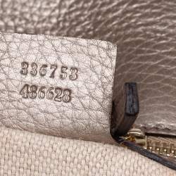 Pre Owned حقيبة كلتش غوتشي سوهو جلد محبب ذهبي