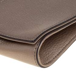 Pre Owned حقيبة كلتش غوتشي سوهو جلد محبب ذهبي