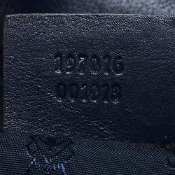 Pre Owned Gucci Blue/Grey GG Crystal Coated Canvas Hysteria Hobo