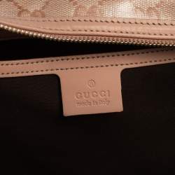 مملوكة مسبقًا Gucci Blush Pink GG Crystal Coated Canvas Medium Joy Boston Bag