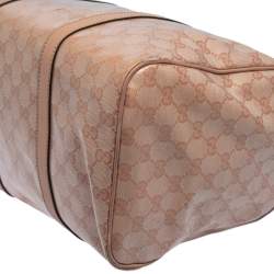 مملوكة مسبقًا Gucci Blush Pink GG Crystal Coated Canvas Medium Joy Boston Bag