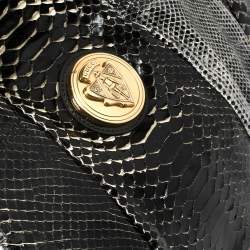 Gucci Black Python Large Hysteria Tote