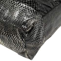 Gucci Black Python Large Hysteria Tote