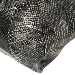 Gucci Black Python Large Hysteria Tote