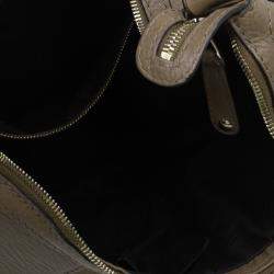 Pre Owned Gucci Brown Leather Medium Web Horsebit Heritage Hobo