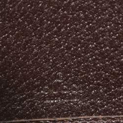 مملوكة مسبقًا Gucci Beige/Ebony GG Canvas and Leather Zip Around Wallet