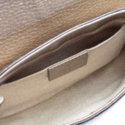 Pre Owned حقيبة كروس غوتشي سوهو سلسلة جلد ذهبي ميتاليك