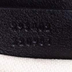 مملوكة مسبقًا Gucci Black Guccissima Leather Medium Emily Shoulder Bag