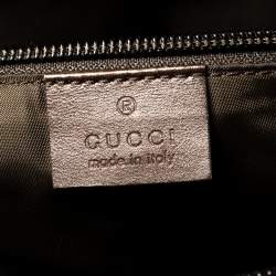 Pre Owned Gucci Beige/Ebony GG Supreme Canvas and Leather Messenger Diaper Bag