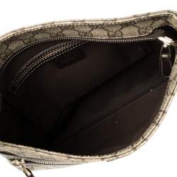 Pre Owned Gucci Beige GG Supreme Canvas Flat Messenger Bag
