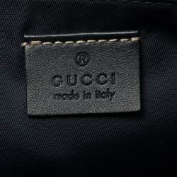 Pre Owned Gucci Beige/Blue GG Supreme Canvas Messenger Diaper Bag 