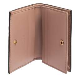 مملوكة مسبقًا Gucci Blush Pink Guccissima Leather Bow Compact Wallet