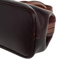 Pre Owned حقيبة غوتشي بولر جلد أومبريه بني