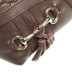 Gucci Brown Guccissima Horsebit Leather Bag
