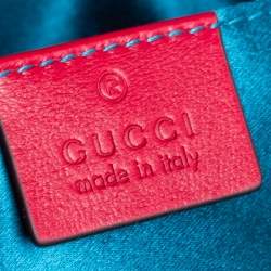 Pre Owned حقيبة كتف غوتشي مارمونت جي جي صغيرة قطيفة ماتيلاس أحمر