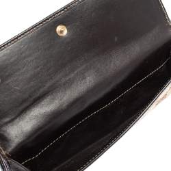 مملوكة مسبقًا محفظة غوتشي كونتينينتال دلاية شراشيب هورسبيت جلد و كانفاس جي جي بني و بيج