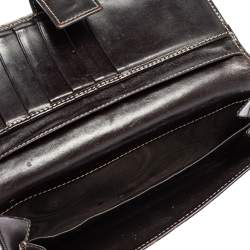 مملوكة مسبقًا محفظة غوتشي كونتينينتال دلاية شراشيب هورسبيت جلد و كانفاس جي جي بني و بيج