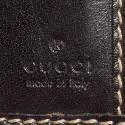 مملوكة مسبقًا محفظة غوتشي كونتينينتال دلاية شراشيب هورسبيت جلد و كانفاس جي جي بني و بيج