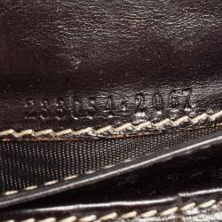 مملوكة مسبقًا محفظة غوتشي كونتينينتال دلاية شراشيب هورسبيت جلد و كانفاس جي جي بني و بيج