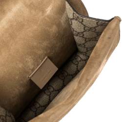 مملوكة مسبقًا Gucci Beige GG Supreme Canvas and Suede Mini Dionysus Shoulder Bag