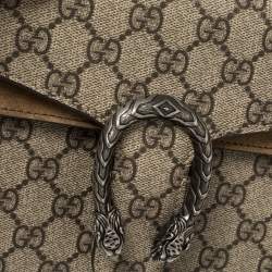 مملوكة مسبقًا Gucci Beige GG Supreme Canvas and Suede Mini Dionysus Shoulder Bag