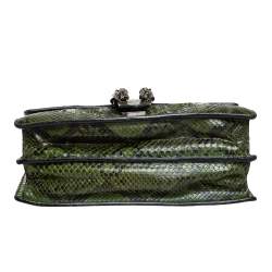 مملوكة مسبقًا حقيبة كتف غوتشي ديانوسس متوسطة جلد ثعبان أخضر