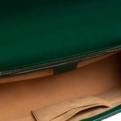 مملوكة مسبقًا Gucci Green Guccissima Leather Medium Padlock Shoulder Bag