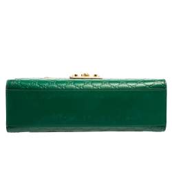مملوكة مسبقًا Gucci Green Guccissima Leather Medium Padlock Shoulder Bag