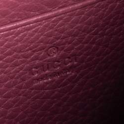 Gucci Old Rose Leather GG Marmont Wallet on Chain