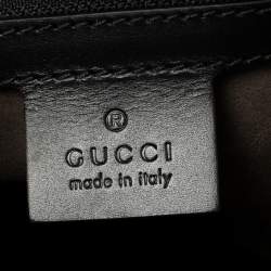 Pre Owned Gucci Beige/Black GG Supreme Canvas and Leather Small Eden Backpack