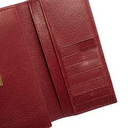 Gucci Fuchsia GG Canvas and Leather Horsebit Clasp Continental Wallet