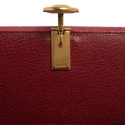 Gucci Fuchsia GG Canvas and Leather Horsebit Clasp Continental Wallet