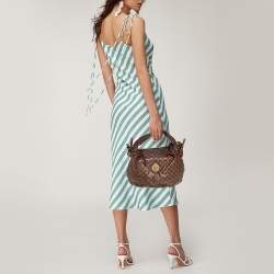 Pre Owned Gucci Beige GG Crystal Canvas Hysteria Hobo