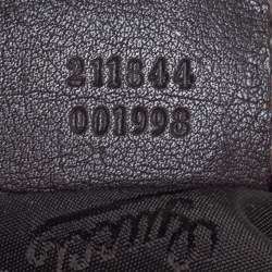 Pre Owned Gucci Beige GG Crystal Canvas Hysteria Hobo