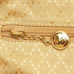 مملوكة مسبقًا Gucci Brown Calf Leather Bamboo Drawstring Backpack