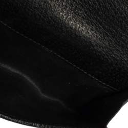 Gucci Black GG Canvas and Leather Trim Web Compact Wallet