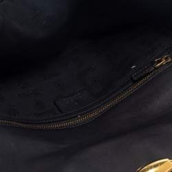 Pre Owned Gucci Black Leather Studded Clutch