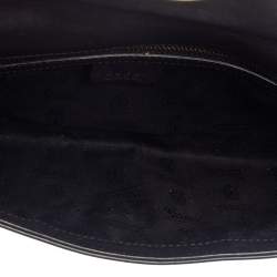 Pre Owned Gucci Black Leather Studded Clutch