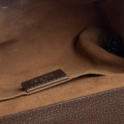 Pre Owned Gucci Multicolor Tian GG Supreme Canvas and  Leather Small Padlock Shoulder Bag