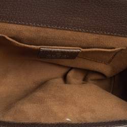 Pre Owned Gucci Multicolor Tian GG Supreme Canvas and  Leather Small Padlock Shoulder Bag