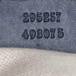 Pre Owned Gucci Beige/Blue GG Supreme Canvas Flat Messenger Bag