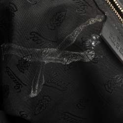 Pre Owned Gucci Black Patent Leather Large Hysteria Hobo