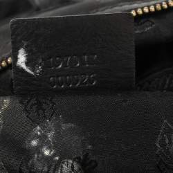 Pre Owned Gucci Black Patent Leather Large Hysteria Hobo