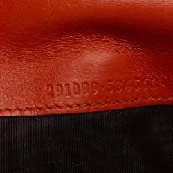 Pre Owned  محفظة غوتشي كونتيننتال جلد مايكروغوتشيسيما برتقالي