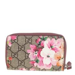 Pre Owned Gucci Multicolor GG Supreme Blooms Canvas Coin Purse