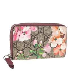 Pre Owned Gucci Multicolor GG Supreme Blooms Canvas Coin Purse
