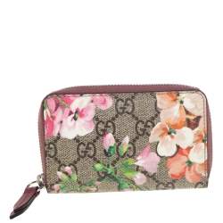 Pre Owned Gucci Multicolor GG Supreme Blooms Canvas Coin Purse