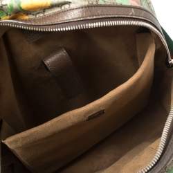 Pre Owned Gucci Multicolor GG Supreme Tian Print Canvas and Leather Backpack