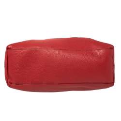 Pre Owned Gucci Red Leather Medium Soho Tote